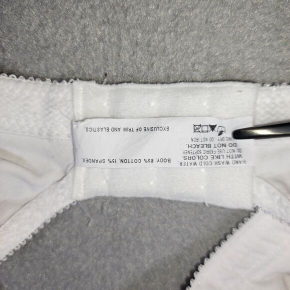 Bali 34B White Bra Double Support Wireless Cotton Stretch‎ 3036 - Picture 4 of 4